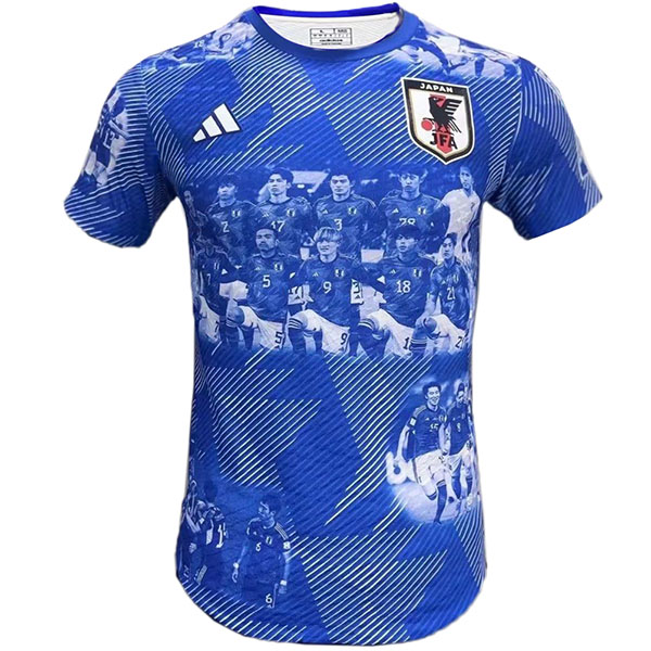 Japan edizione speciale maglia uniforme da calcio kit abbigliamento sportivo da uomo calcio blu top camicia sportiva 2023-2024